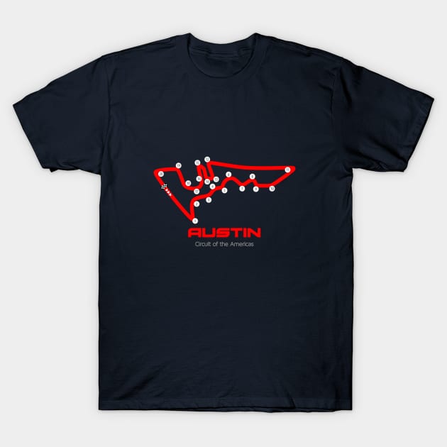 Austin Track Graphic T-Shirt by Hotshots